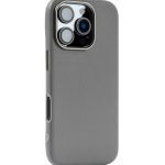 PU Leather Case for iPhone 15 Pro max MagSafe Compatible Gray