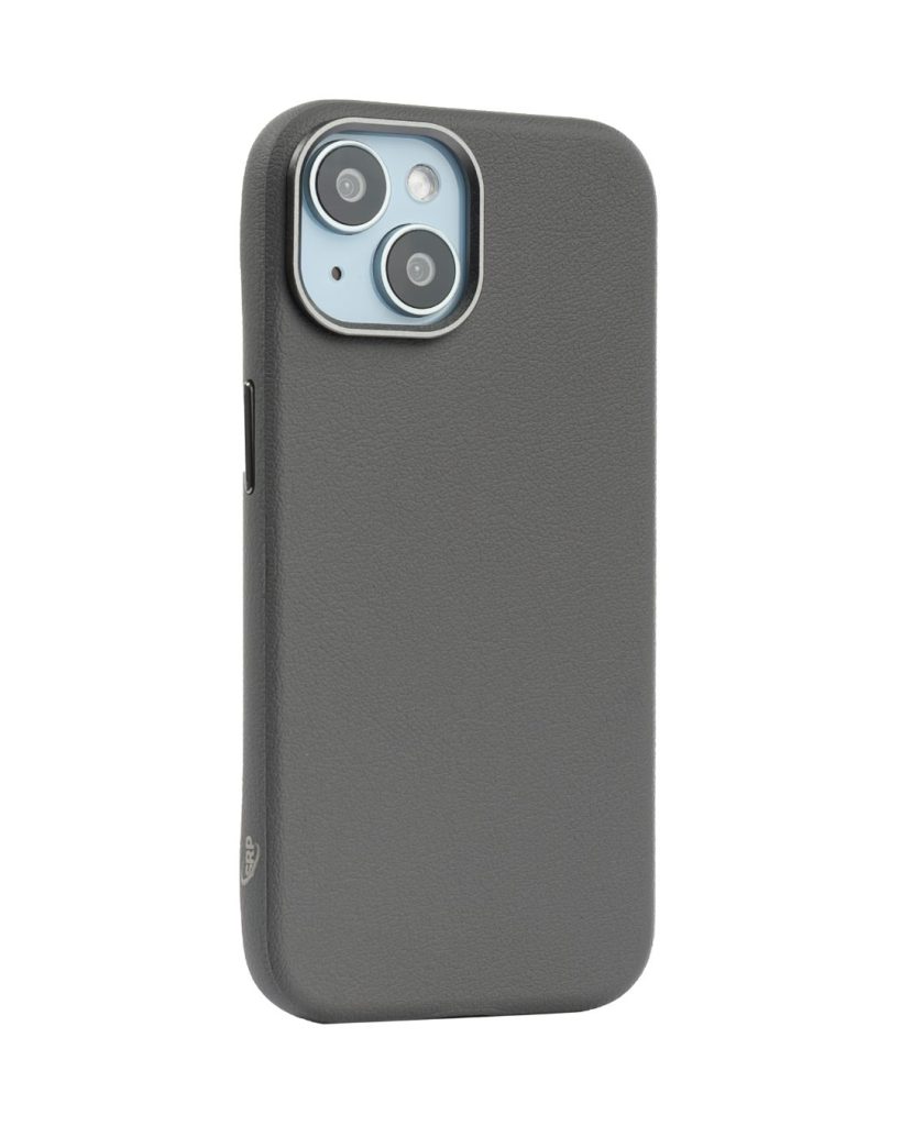 PU Leather Case for iPhone 15 plus MagSafe Compatible – Gray