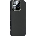 PU Leather Case for iPhone 16 Pro MagSafe Compatible Black