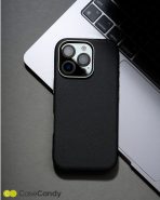 PU Leather Case for iPhone 16 Pro MagSafe Compatible Black (6)