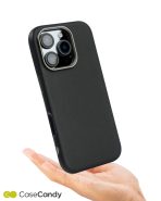 PU Leather Case for iPhone 16 pro max MagSafe Compatible Black (2)