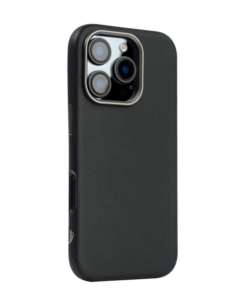 PU Leather Case for iPhone 16 pro max MagSafe Compatible Black