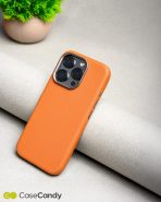 PU Leather Case for iPhone 16 pro max MagSafe Compatible Brown (7)