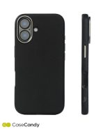 PU Leather Case for iphone 16 MagSafe Compatible – Black (3)
