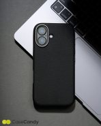 PU Leather Case for iphone 16 MagSafe Compatible – Black (6)