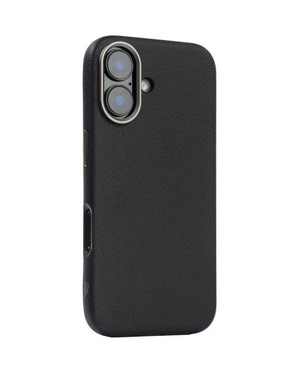 PU Leather Case for iphone 16 MagSafe Compatible – Black