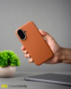 PU Leather Case for iphone 16 MagSafe Compatible – Brown (5)