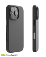 Silicon Magsafe Case for iPhone Stone Black 1
