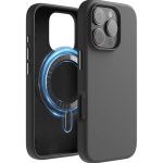 Silicon Magsafe Case for iPhone Stone Black