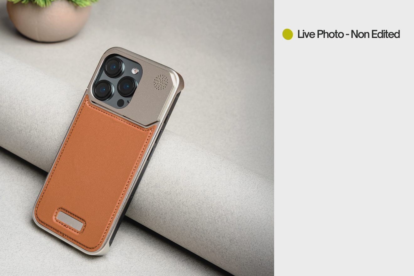 aroma case iphone 16 pro max metallic vegan leather