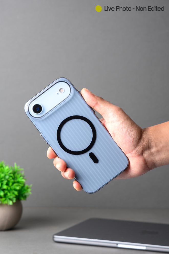 Corrugated Wave Pattern Glossy Case for iPhone 17 Air