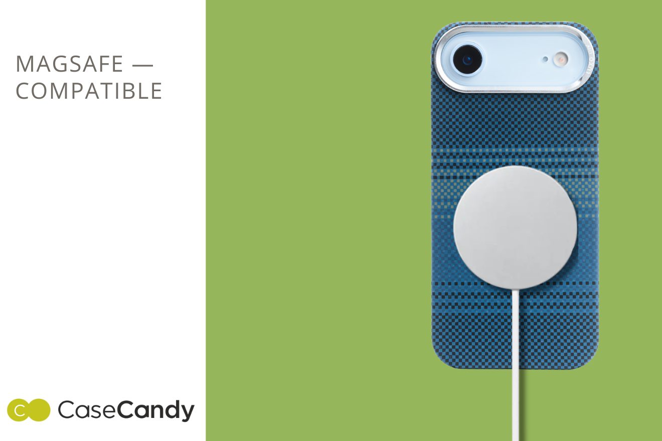 Corrugated Wave Pattern Glossy Case for iPhone 17 Air White Pattern