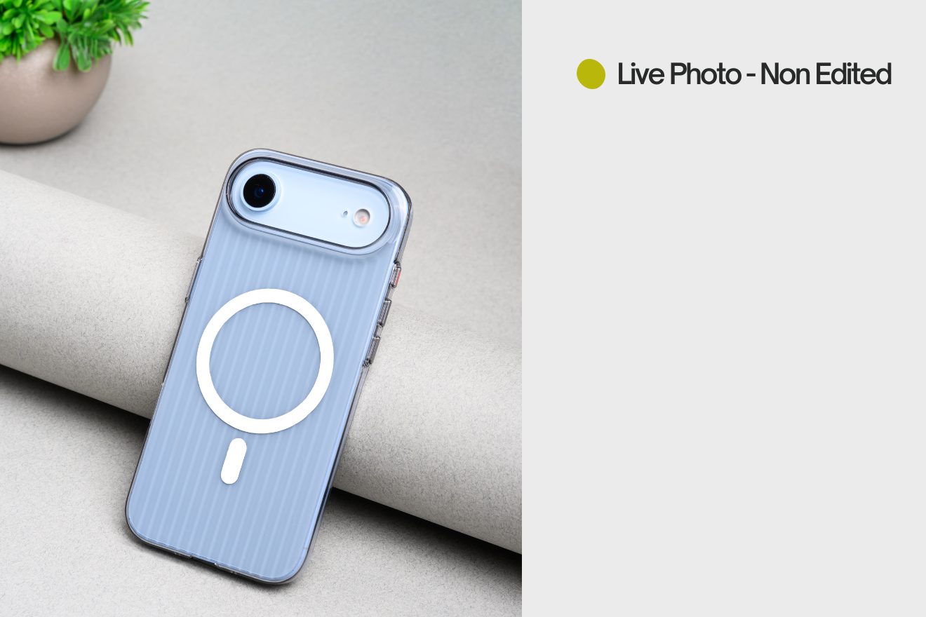 Corrugated Wave Pattern Glossy Case for iPhone 17 Air White Pattern (2)