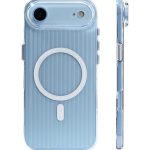 Corrugated Wave Pattern Glossy Case for iPhone 17 Air White Pattern (3)