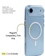 Corrugated Wave Pattern Glossy Case for iPhone 17 Air White Pattern (4)