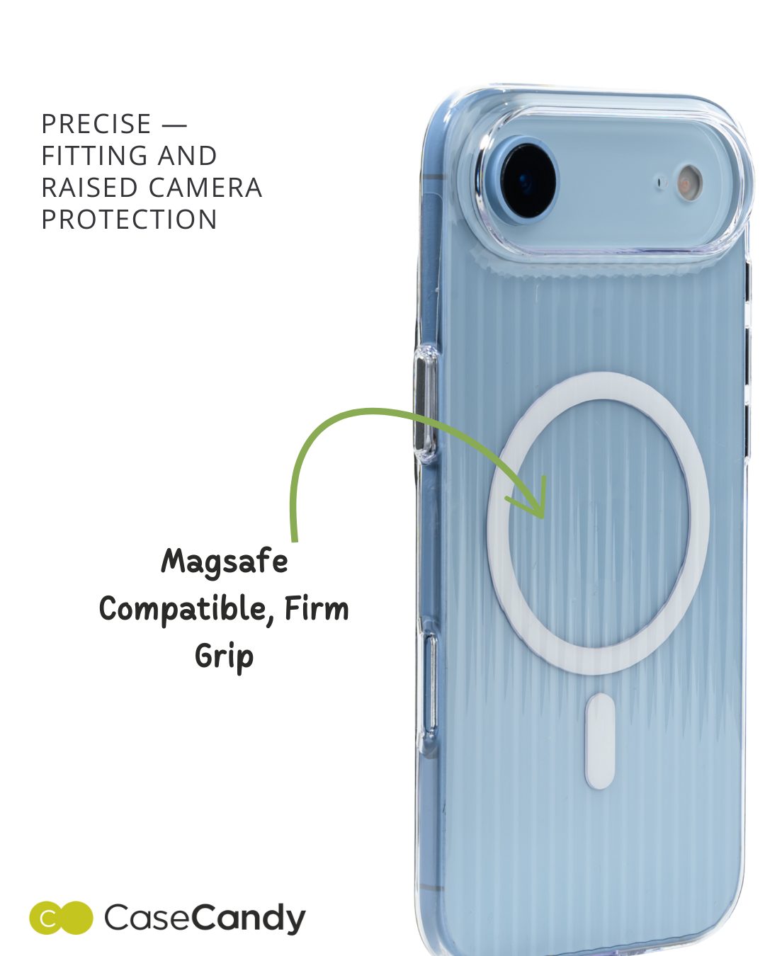 Corrugated Wave Pattern Glossy Case for iPhone 17 Air White Pattern (4) Corrugated Wave Pattern Glossy Case for iPhone 17 Air White Pattern (4)