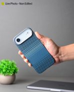 Corrugated Wave Pattern Glossy Case for iPhone 17 Air White Pattern (6)