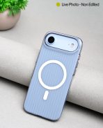 Corrugated Wave Pattern Glossy Case for iPhone 17 Air White Pattern (7)