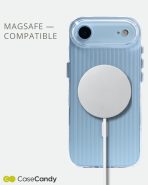 Corrugated Wave Pattern Glossy Case for iPhone 17 Air White Pattern (8)