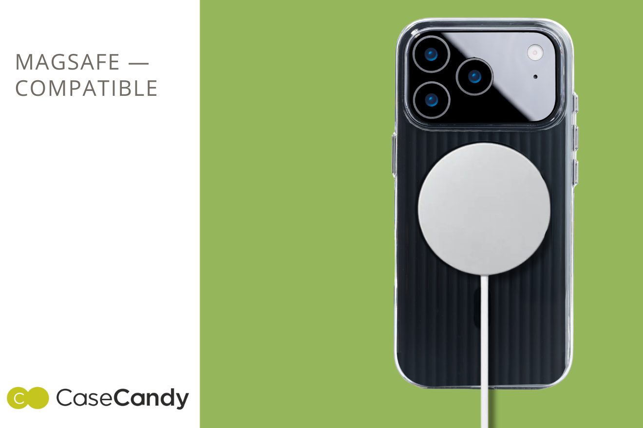 Corrugated Wave Pattern Glossy Case for iPhone 17 Pro 17 Pro Max