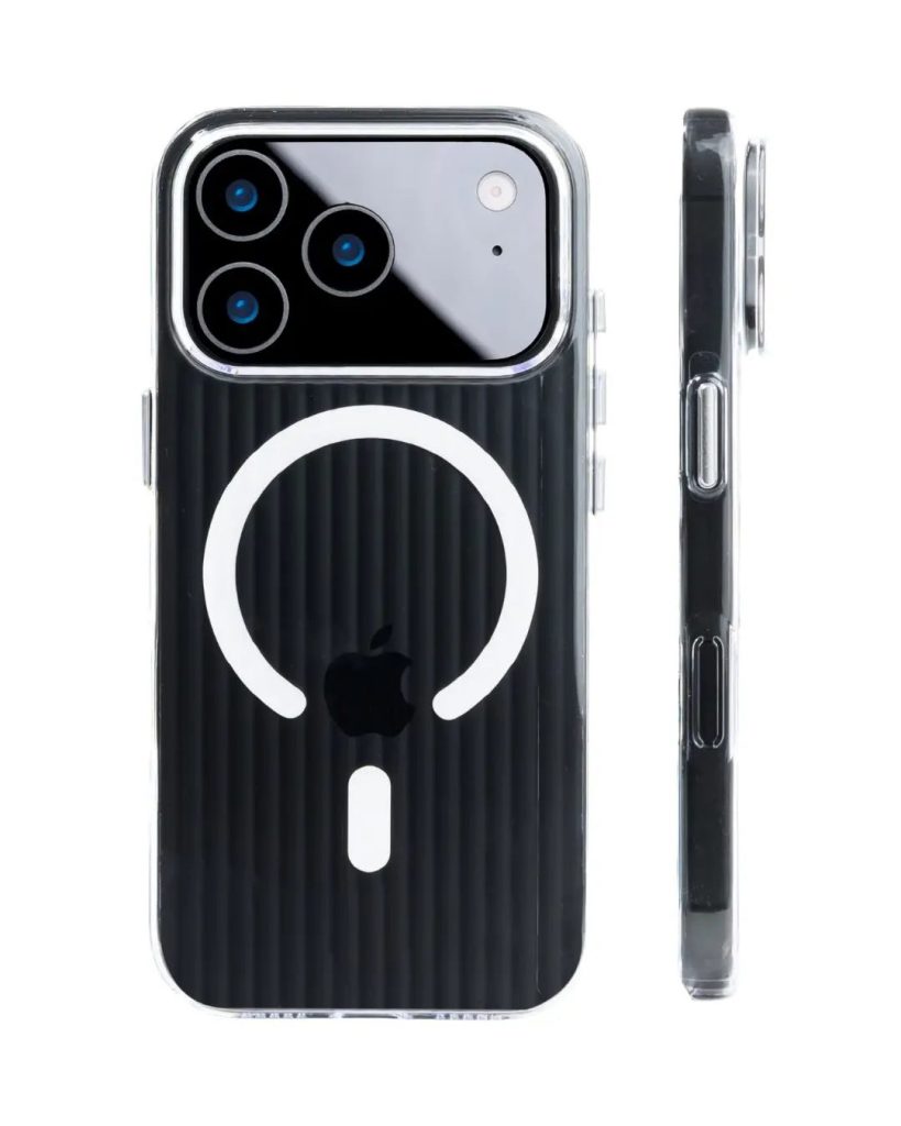 Corrugated Wave Pattern Glossy Case for iPhone 17 Pro 17 Pro Max White Pattern 3.jpg