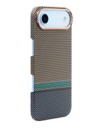 MagSafe Carbon Fiber Case for iPhone 17 Air Golden Pattern