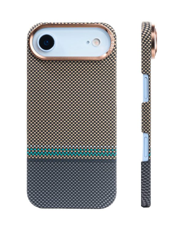 MagSafe Carbon Fiber Case for iPhone 17 Air Golden Pattern (3)