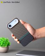 MagSafe Carbon Fiber Case for iPhone 17 Air Golden Pattern (6)