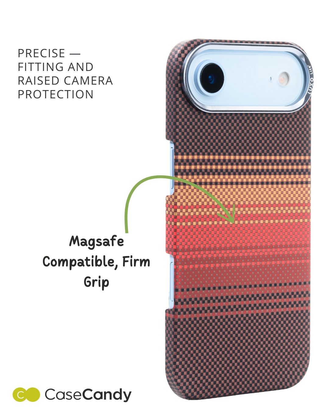 MagSafe Carbon Fiber Case for iPhone 17 Air Red Pattern (4) MagSafe Carbon Fiber Case for iPhone 17 Air Red Pattern (4)