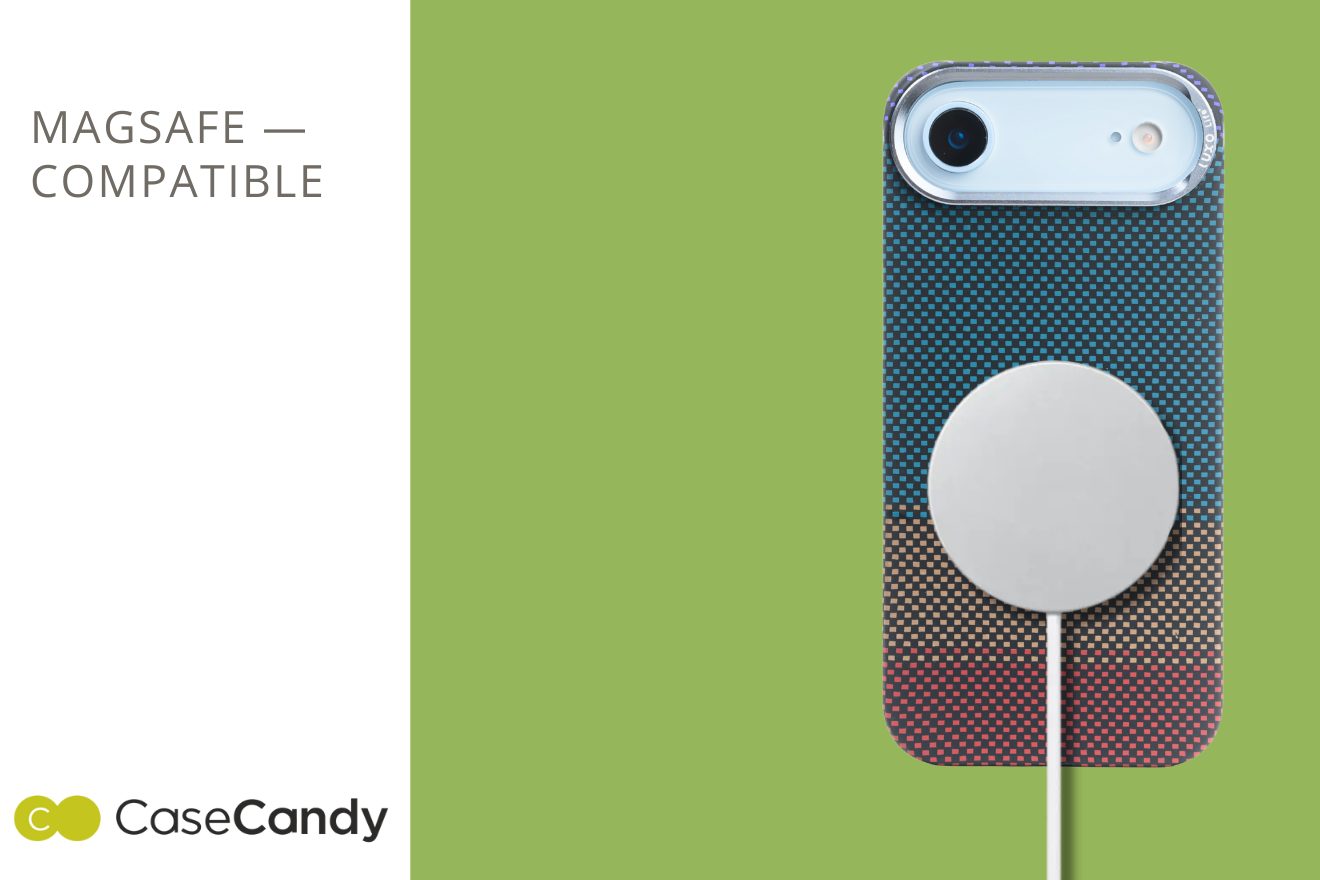 MagSafe Carbon Fiber Case for iPhone 17 Air Triadic Pattern