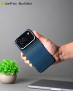 MagSafe Carbon Fiber Case for iPhone 17 Pro 17 Pro Max Blue Pattern