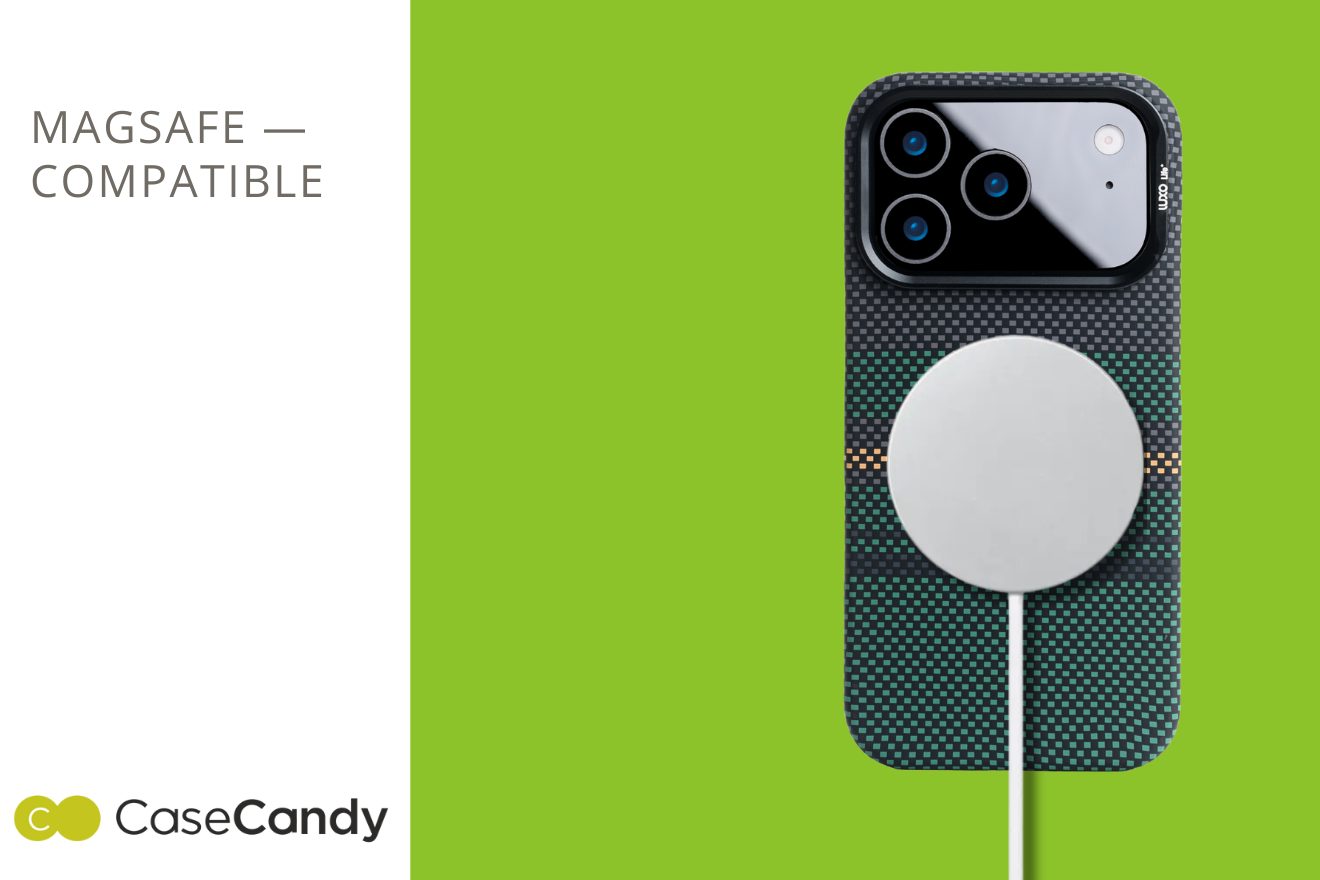 MagSafe Carbon Fiber Case for iPhone 17 Pro CaseCandy