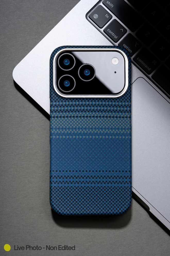 MagSafe Carbon Fiber Case for iPhone 17 Pro 17 Pro Max Blue Pattern