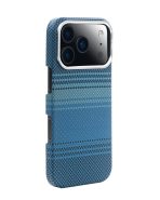 MagSafe Carbon Fiber Case for iPhone 17 Pro 17 Pro Max Blue Pattern