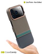 MagSafe Carbon Fiber Case for iPhone 17 Pro 17 Pro Max Gold Pattern (2)