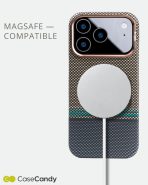 MagSafe Carbon Fiber Case for iPhone 17 Pro 17 Pro Max Gold Pattern (9)