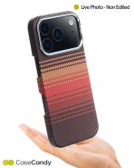 MagSafe Carbon Fiber Case for iPhone 17 Pro 17 Pro Max Red Pattern (2)