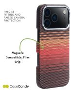 MagSafe Carbon Fiber Case for iPhone 17 Pro 17 Pro Max Red Pattern (5)