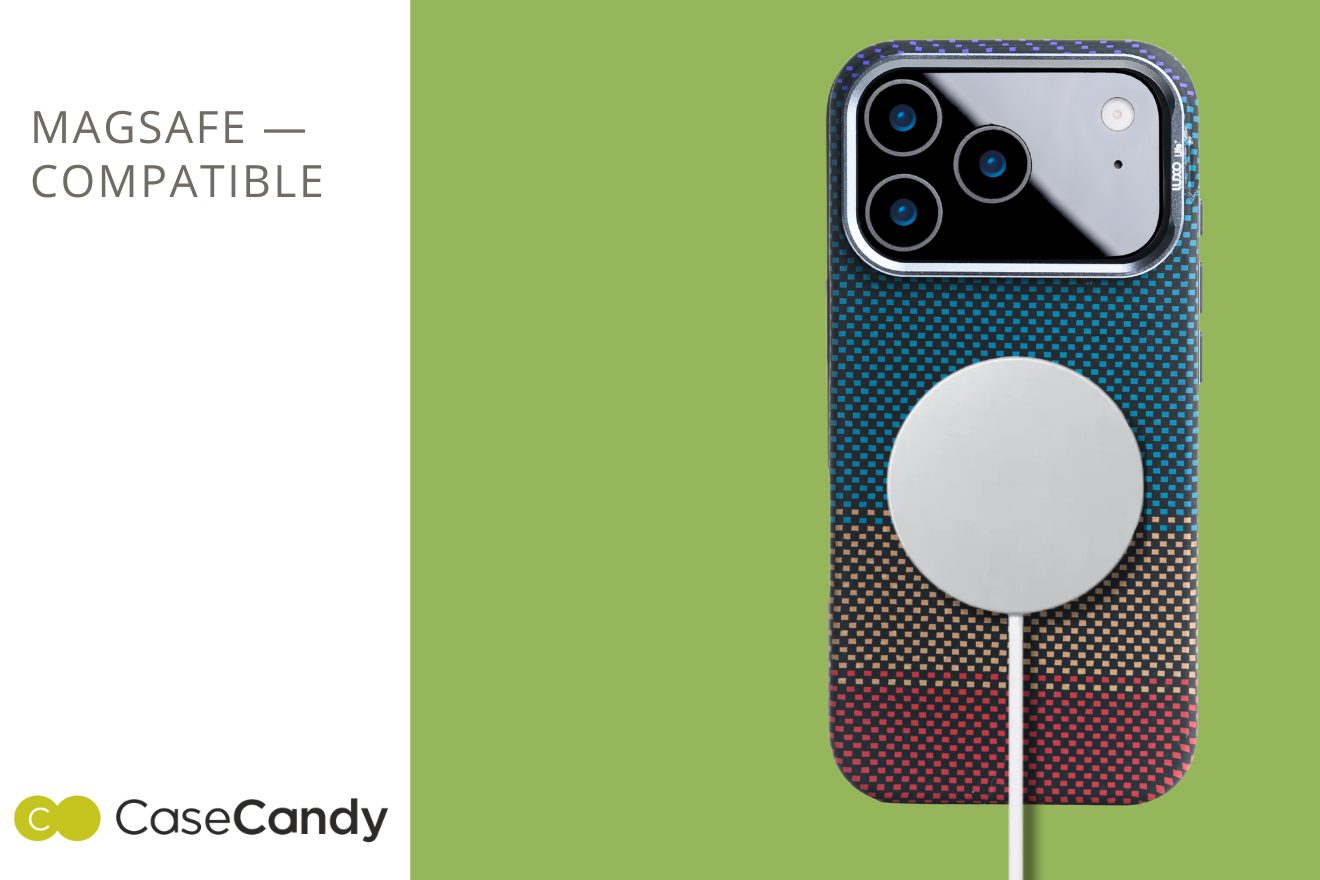 MagSafe Carbon Fiber Case for iPhone 17 Pro 17 Pro Max Tridic Pattern