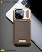 Metallic Vegan Leather Aroma Case for iPhone 17 Pro 17 Pro Max Golden (5)