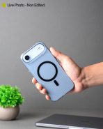 Corrugated Wave Pattern Glossy Case for iPhone 17 Air – Black Pattern