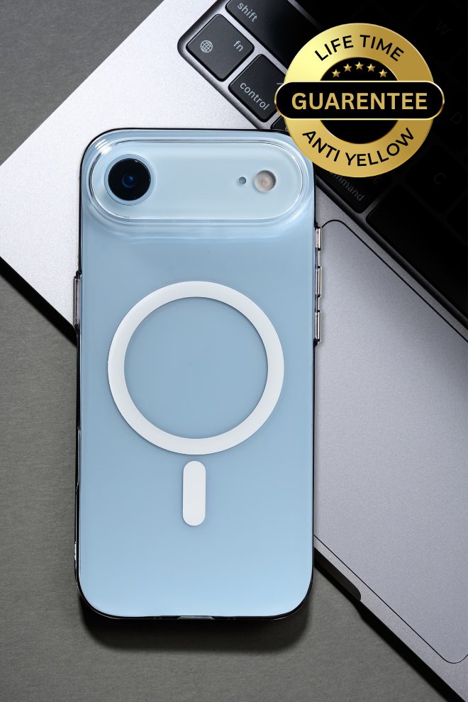 PU Leather Case for iPhone MagSafe Compatible – Gray