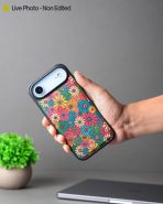 Vintage Floral Blue Leather Case for iPhone 17 Air (6)