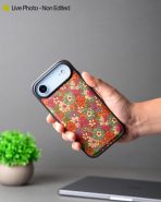 Vintage Floral Red Leather Case for iPhone 17 Air MagSafe Compatible (6)