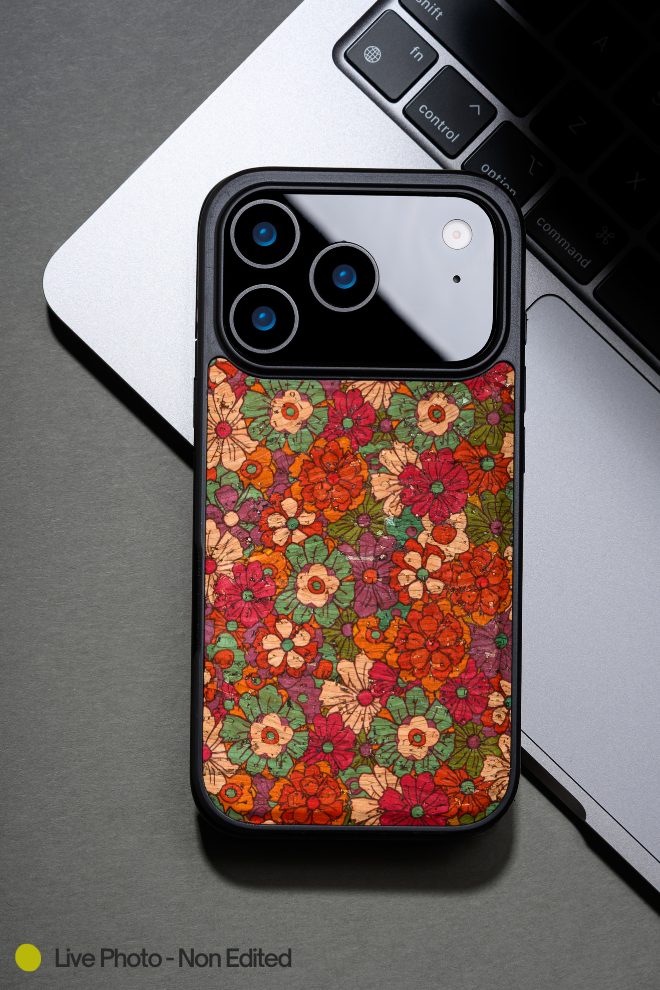 Vintage Floral Red Leather Case for iPhone 17 Pro 17 Pro Max MagSafe Compatible