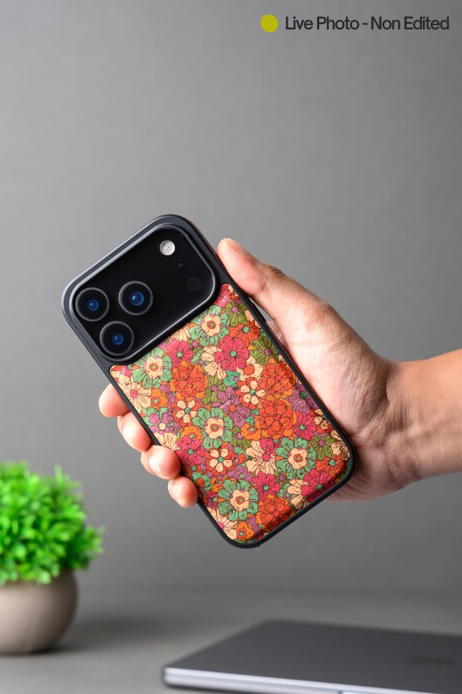 Vintage Floral Red Leather Case for iPhone 17 Pro 17 Pro Max MagSafe Compatible (2)