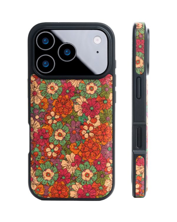 Vintage Floral Red Leather Case for iPhone 17 Pro 17 Pro Max MagSafe Compatible (3)