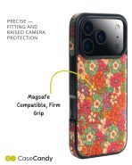 Vintage Floral Red Leather Case for iPhone 17 Pro 17 Pro Max MagSafe Compatible (4)