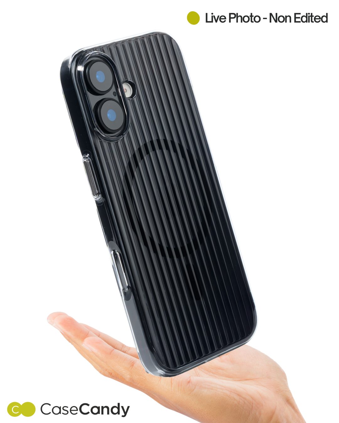 Corrugated Wave Pattern Glossy Case for iPhone 17 – Black Pattern (2) Corrugated Wave Pattern Glossy Case for iPhone 17 – Black Pattern (2)