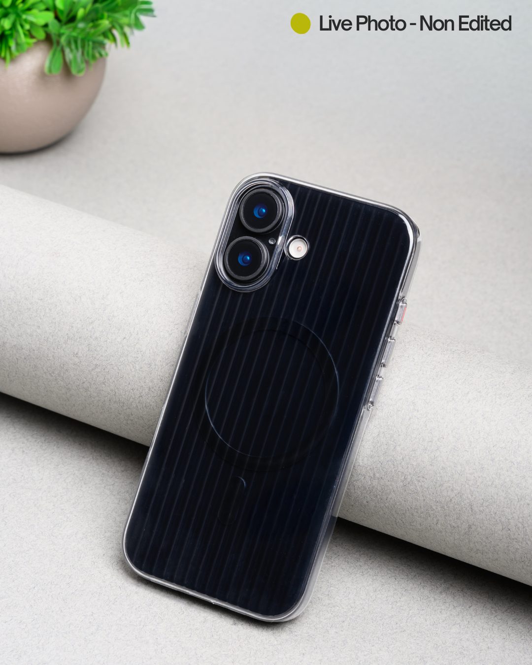 Corrugated Wave Pattern Glossy Case for iPhone 17 – Black Pattern (7) Corrugated Wave Pattern Glossy Case for iPhone 17 – Black Pattern (7)